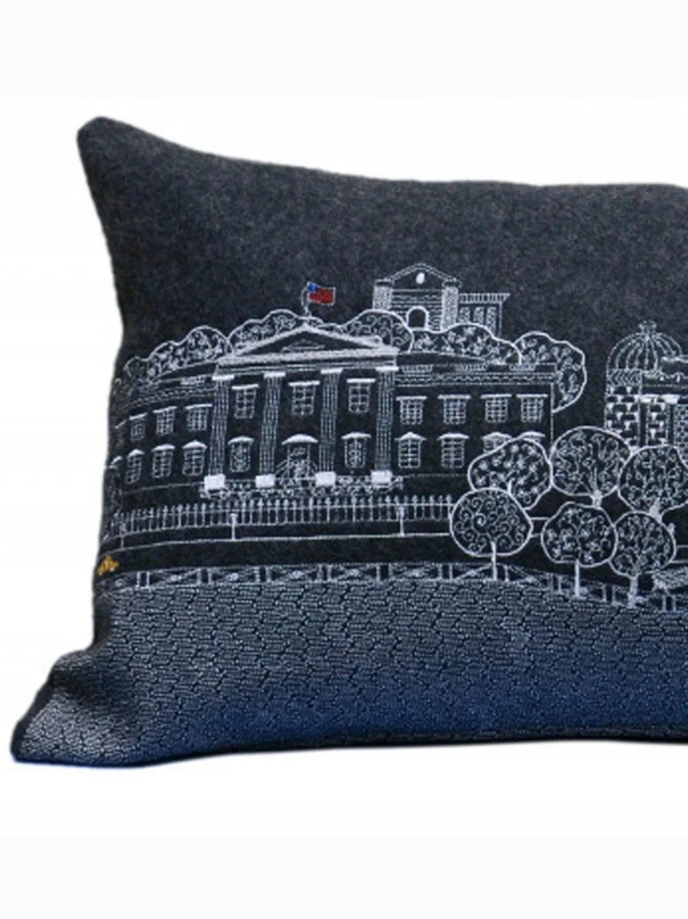 Homeroots Home Decor Washington DC Nighttime Skyline Lumbar Decorative Pillow 35